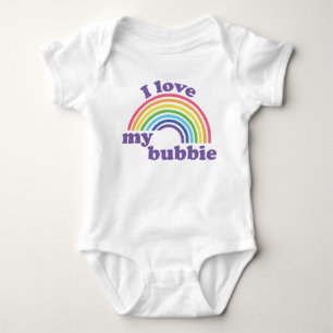 Ich liebe meine Bubbie - Süßer Regenbogen  Baby Strampler