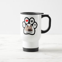 Ich Liebe meine Bulldog-Pfote-Tasse