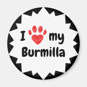 Ich Liebe meine Burmilla-Katze Magnet
