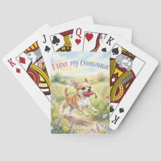 Ich liebe meine Chihuahua-Klassiker Spielkarten