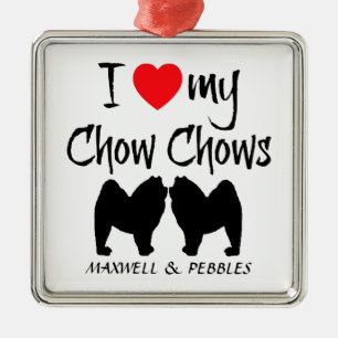Ich Liebe meine Chow Chow Hunde Ornament