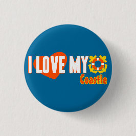 Ich Liebe meine Coastie! Button