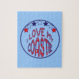 "Ich Liebe meine Coastie Puzzle