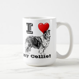 Ich liebe meine Collie-Tasse Kaffeetasse