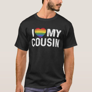 Ich Liebe meine Cousin Familie Matching Liebe Herz T-Shirt