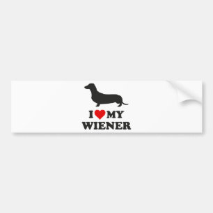 Ich Liebe meine Dackel Autoaufkleber