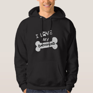 Ich Liebe meine Dackel für Hunde Liebhaber Paw Pri Hoodie