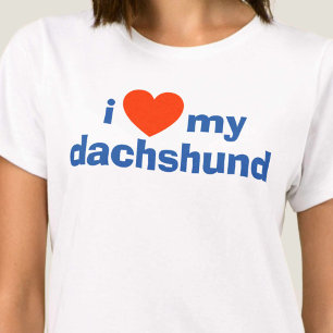 Ich Liebe meine Dackel oben T-Shirt