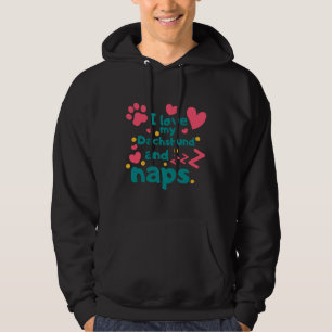 Ich Liebe meine Dackel und Nickerchen Hoodie