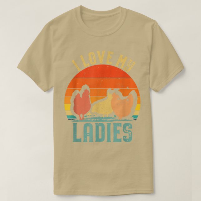 Ich Liebe meine Damen Funny Spaß Geflügel landwirt T-Shirt (Design vorne)