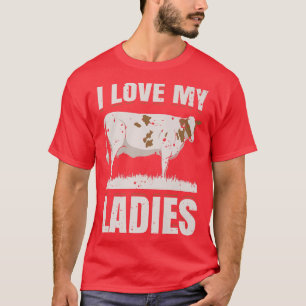 Ich Liebe meine Damen Milchkühe Bauer Geschenk T-Shirt