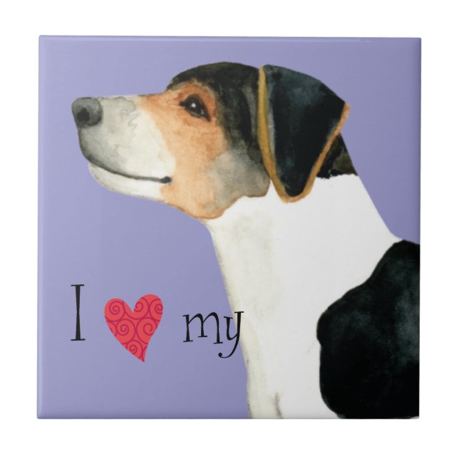 Ich Liebe meine dänisch-schwedische Bauernstube Fliese (Vorderseite)