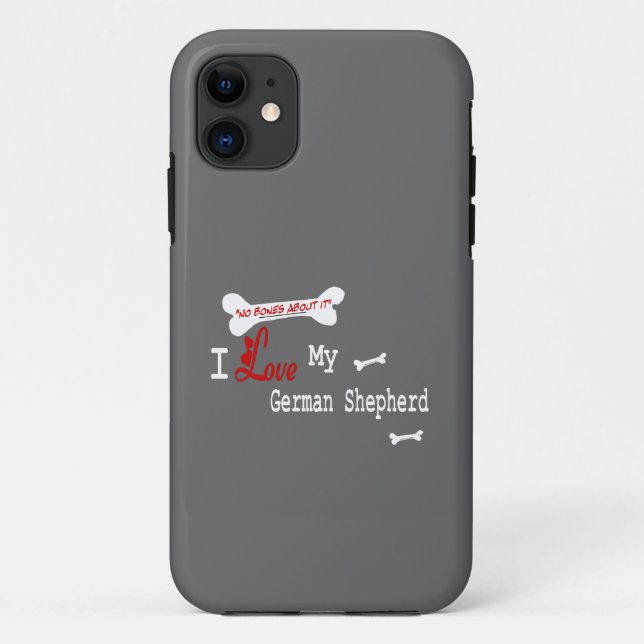 Ich Liebe meine deutsche Schäferin Case-Mate iPhone Hülle (Rückseite)