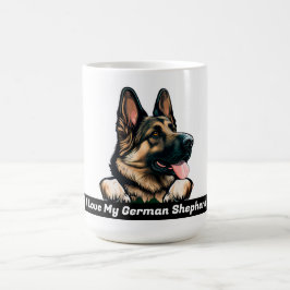 Ich Liebe meine deutsche Schäferin Kaffeetasse