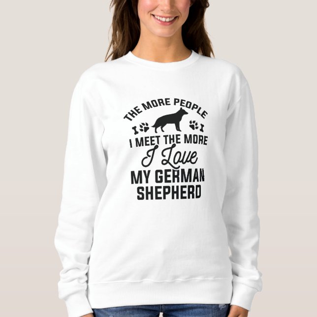 Ich Liebe meine deutsche Schäferin Sweatshirt (Vorderseite)