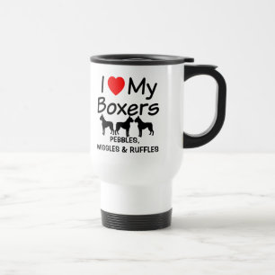 Ich Liebe meine DREI Boxer Hunde Tasse