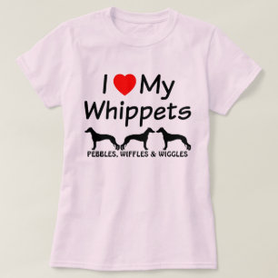 Ich Liebe meine DREI Hunde T-Shirt