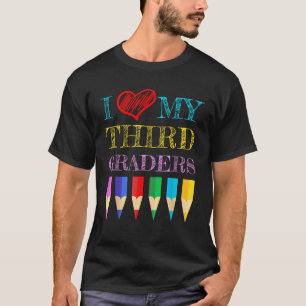 Ich Liebe meine dritten Grade Niedlich T Shirt für