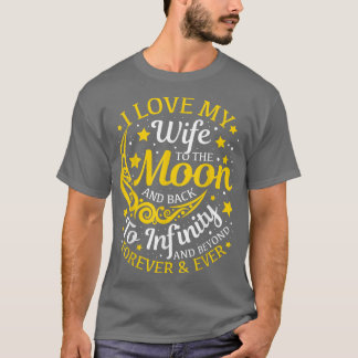 Ich Liebe meine Ehefrau auf den Mond und zurück Ge T-Shirt