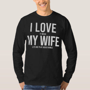 Ich Liebe meine Ehefrau Funny Art Geschenk T-Shirt