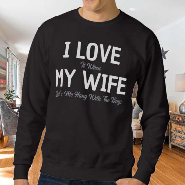 Ich Liebe meine Ehefrau Funny Husband Sweatshirt (Von Creator hochgeladen)