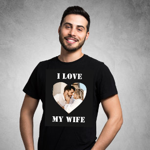Ich Liebe Meine Ehefrau Herz Custom Personalisiert T-Shirt