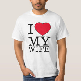 Ich Liebe meine Ehefrau Herz Valentinstag Zolltext T-Shirt
