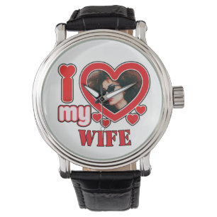 Ich Liebe meine Ehefrau Personalisiert Armbanduhr