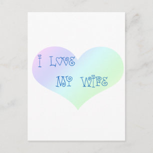 Ich Liebe meine Ehefrau Postkarte