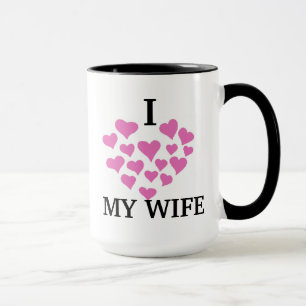 Ich Liebe meine Ehefrau Valentinstag Süßigkeiten Tasse