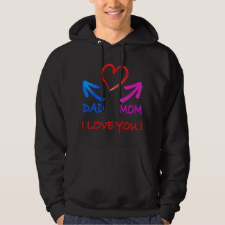 Ich liebe meine Eltern, ich liebe Papa, ich liebe Hoodie