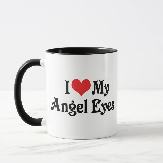 Ich Liebe meine Engel Augen Tasse (Links)