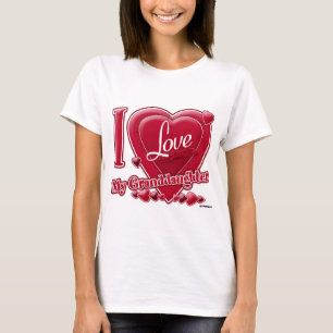 Ich Liebe meine Enkelin rot - Herz T-Shirt