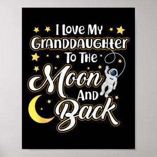 Ich Liebe meine Enkelin zum Mond und zurück zum Fe Poster