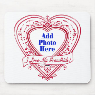Ich Liebe meine Enkelkinder! Foto Red Hearts Mousepad