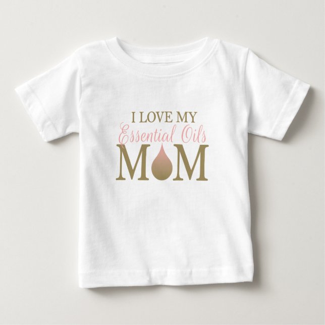 Ich Liebe meine EO-Mama Baby T-shirt (Vorderseite)