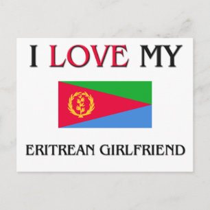 Ich Liebe meine eritreische Freundin Postkarte