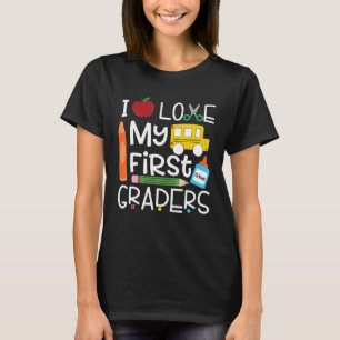 Ich Liebe meine ersten Graduierten 1. Klasse zurüc T-Shirt