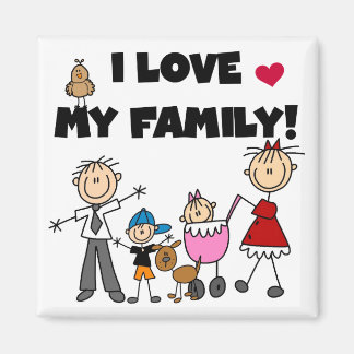 Ich Liebe meine Familiengeschenke Magnet