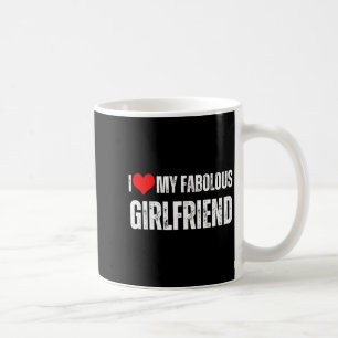Ich liebe meine fantastische Freundin Retro-Stil V Kaffeetasse