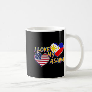 Ich liebe meine Filipina-Frau Amerikaner Filipino  Kaffeetasse
