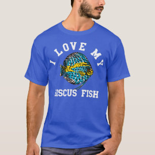 Ich Liebe meine Fische aus der Diskusfische T-Shirt