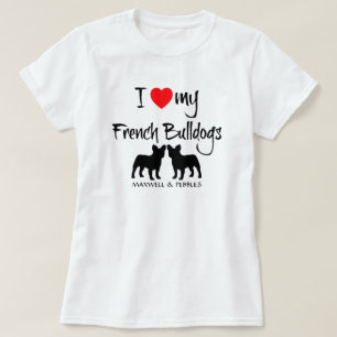 Ich Liebe meine französischen Bulldogs T-Shirt