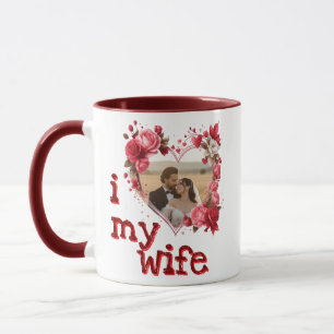 Ich liebe meine Frau Benutzerdefinierte personalis Tasse