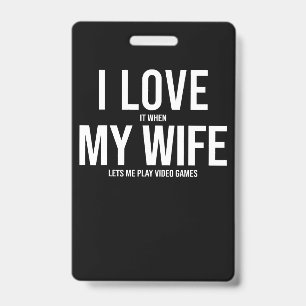 Ich liebe meine Frau Lustiges Kunstgeschenk Ausweis