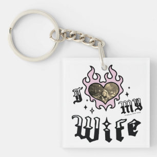 Ich liebe meine Frau - Pink - DingusDesign Schlüsselanhänger