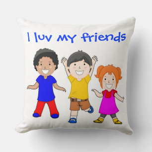 ICH LIEBE MEINE FREUNDE KISSEN