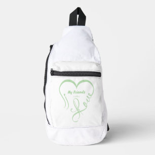 Ich liebe meine Freunde - Kuscheleinheiten Crossbody Bag