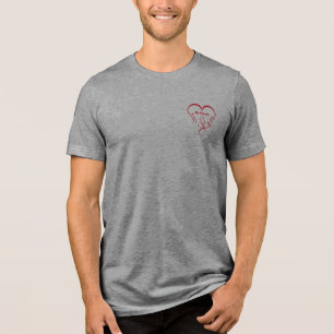 Ich liebe meine Freunde - Kuscheleinheiten Tri-Blend Shirt