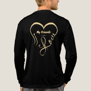 Ich liebe meine Freunde - Kuscheln Tri-Blend Shirt